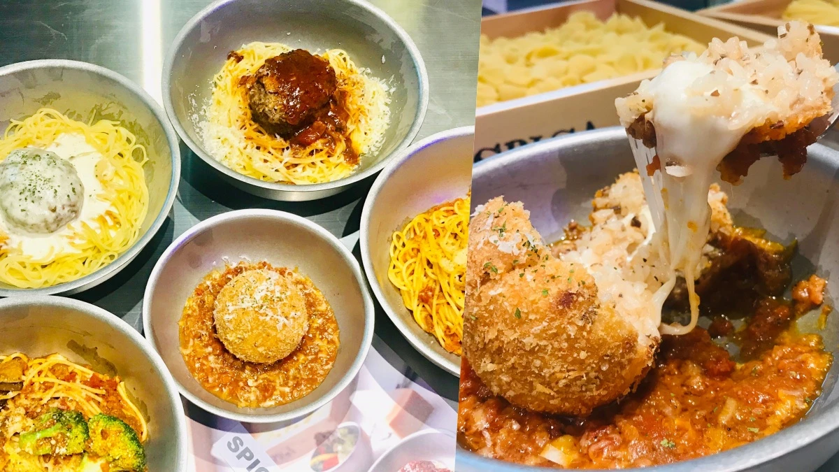 必吃牽絲的炸飯團!《SPIGA PASTA Express》插旗京站首推漢堡排肉醬義大利麵