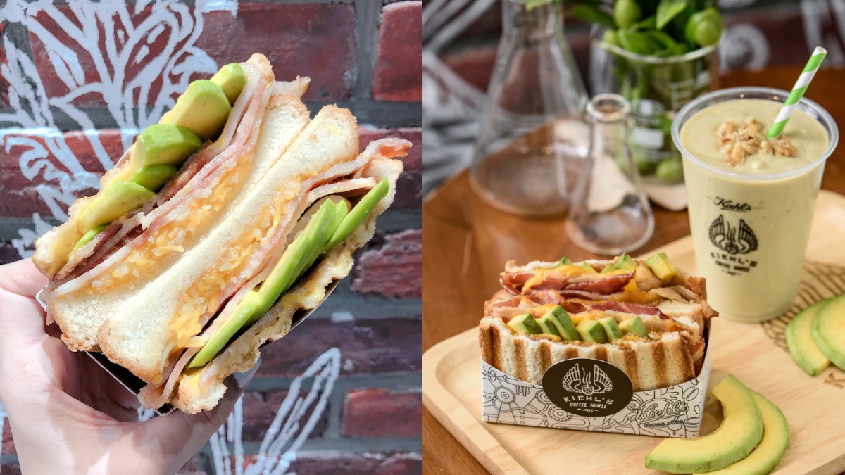 Kiehl's咖啡店新菜單！推出「酪梨培根、松露野菇」三明治，還有酪梨奶昔、肉桂捲等紐約經典餐車美食