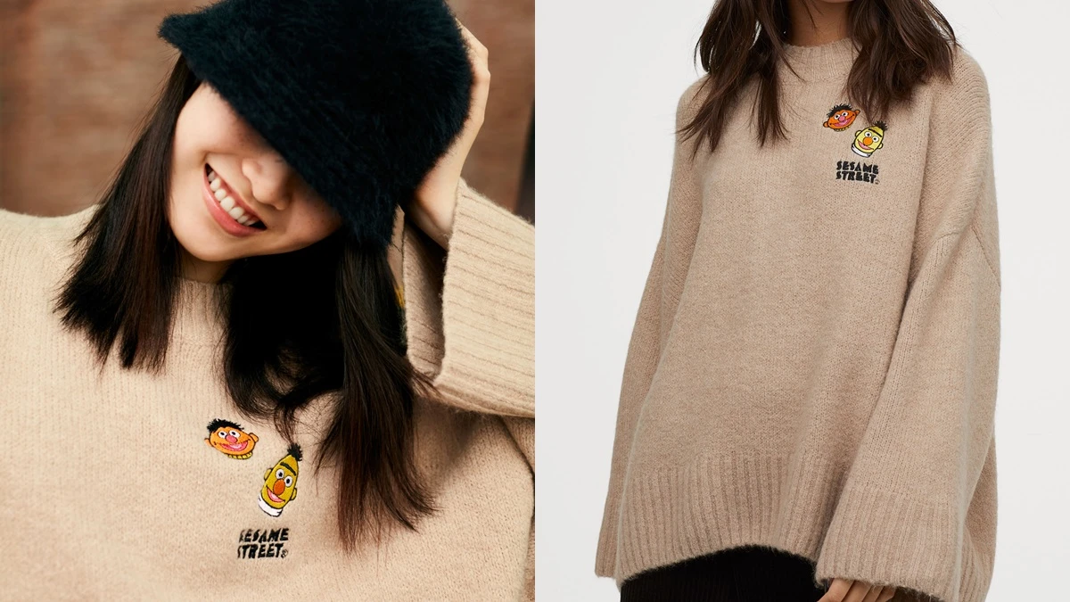 Elmo、Cookie Monster躍上針織衫、大學T！H&M X Sesame Street芝麻街聯名系列已經開賣