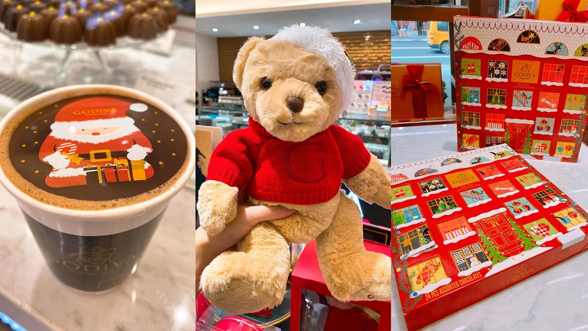 GODIVA 2019聖誕限定系列太可愛!毛絨絨聖誕小熊、倒數日曆巧克力禮盒......10大必買推薦