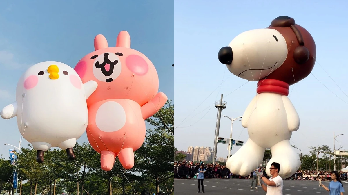 巨大卡娜赫拉、史努比飛上天！「2019 OPEN!大氣球遊行」推18組卡通氣球，蠟筆小新、動感超人首度亮相