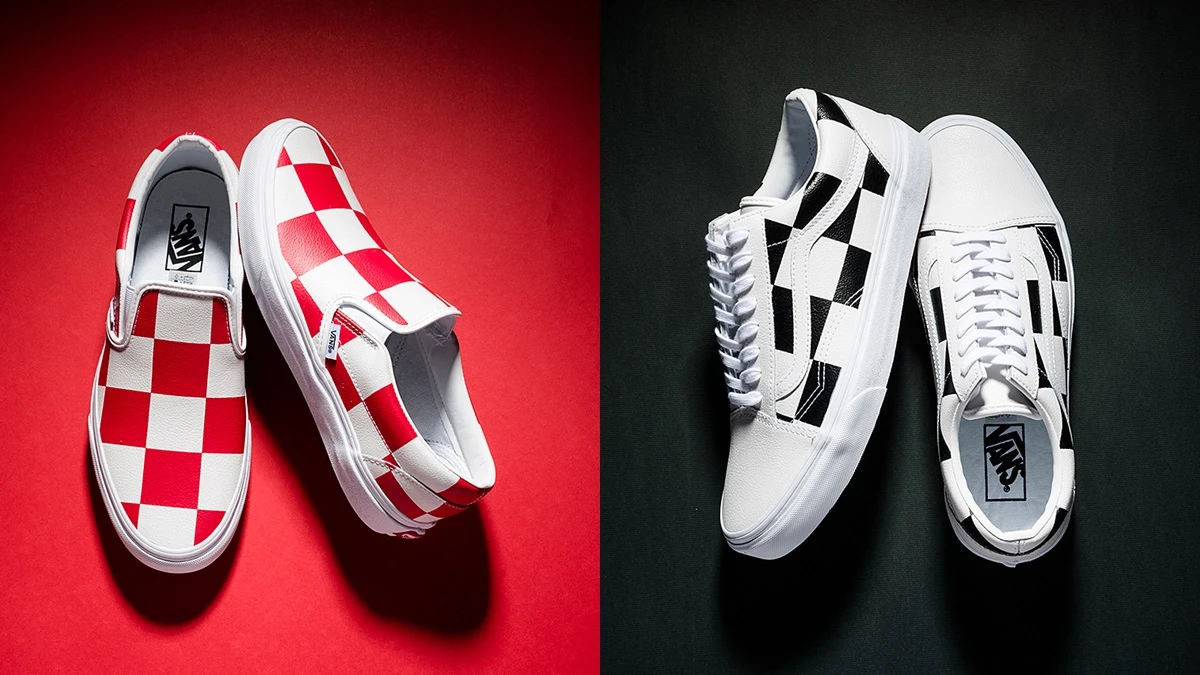經典棋盤格搭上皮革材質!Vans全新Leather Check Pack鞋款誕生