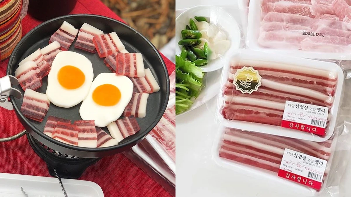 肉肉控必收!超逼真「五花肉軟糖」草莓風味的肥美五花肉,視覺與味覺的大衝擊