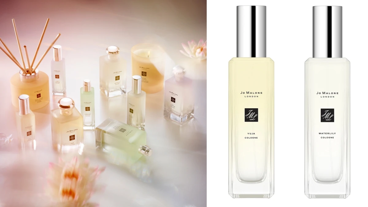 Jo Malone London 2020亞洲限定花香秘境花園來自韓國，陽光的「柚子古龍水」與皇室秘苑的「蓮花古龍水」，搭配霧面包裝太仙氣