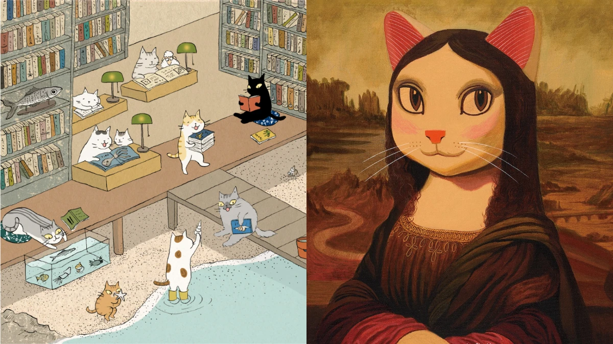今夏最喵!誠品南西「夏日療癒插畫季」《貓娜麗莎》獨家現身!美食閣樓開幕日式早午餐、德國美酒 閱讀百態收眼底