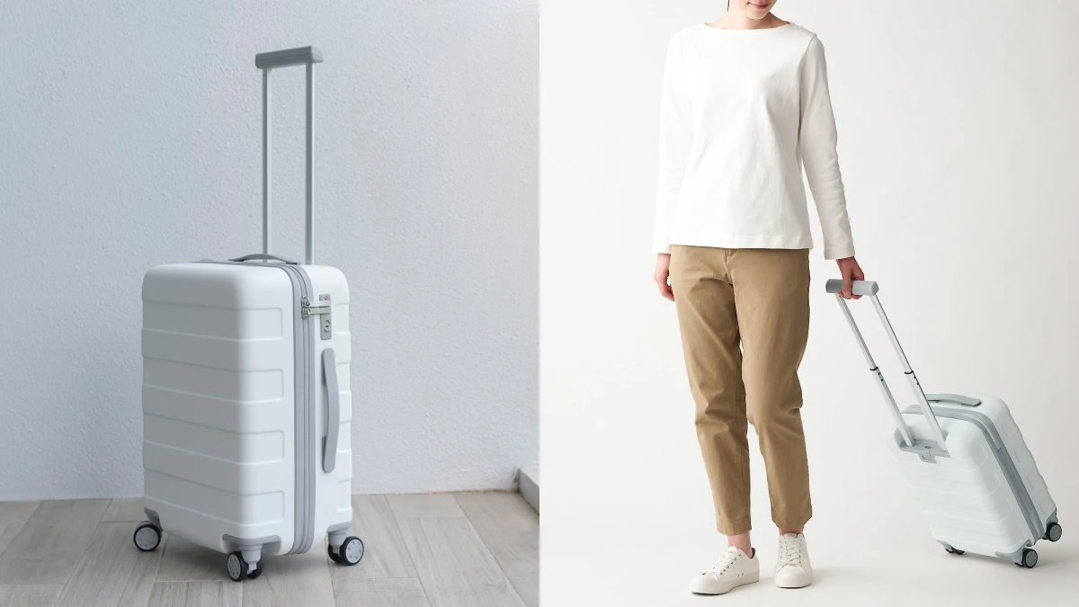 出門拉這咖美翻全場！MUJI推出質感色系「純白行李箱」，一口氣推5款尺寸，滿足各種出遊需求
