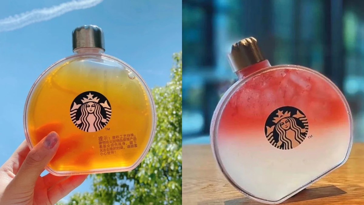 最美的水瓶登場!星巴克推透明質感水瓶,霧面香水瓶身造型質感爆棚,無論裝咖啡、飲品直接美出新高度
