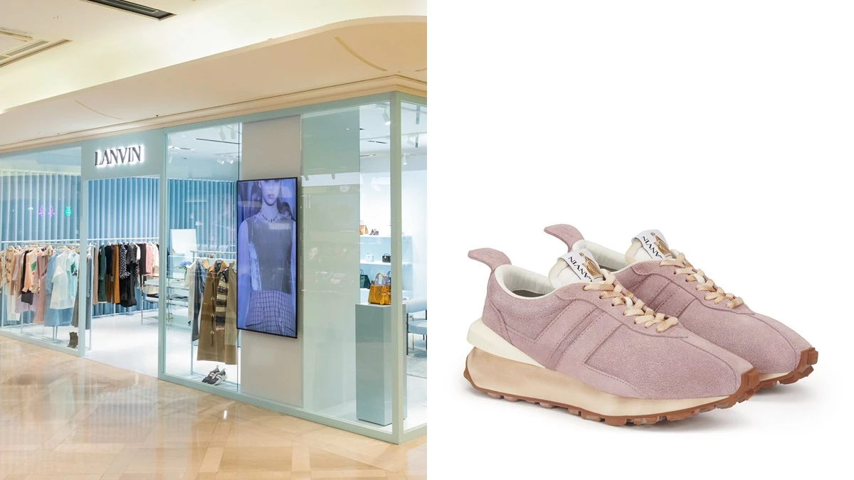整間店都是夢幻寶寶藍!Lanvin全台首間快閃店這處登場,獨家開賣玫瑰粉Bumper運動鞋