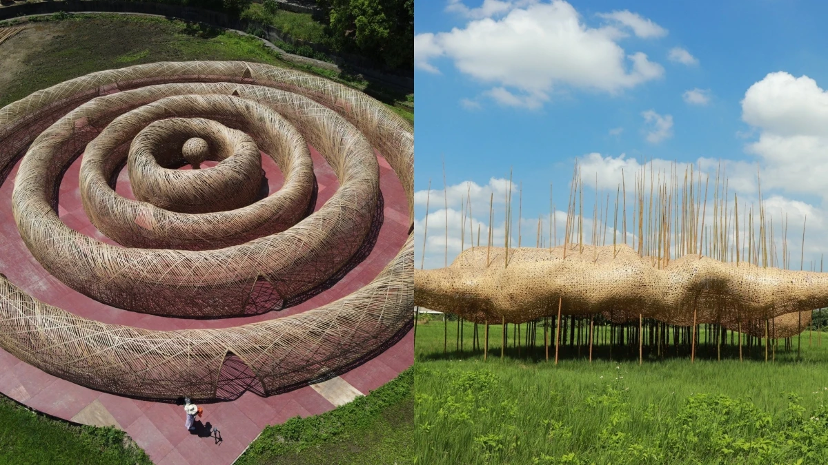 「2020桃園地景藝術節」登場！30公尺巨大竹編迷宮、漂浮雲朵網美必拍，只展出17天