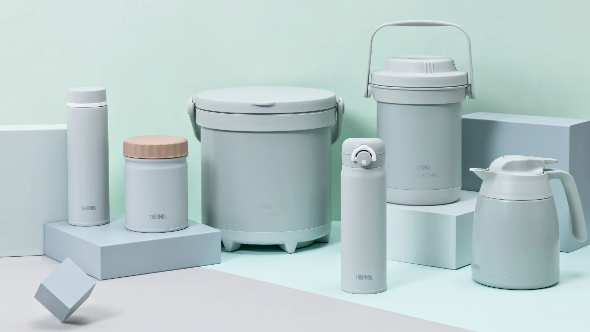這一整組太仙女！THERMOS膳魔師推出6款質感迷霧綠商品，保溫杯、燜燒罐都好想全收