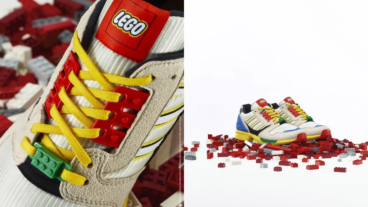 把鞋盒變成樂高積木!adidas Originals攜手LEGO打造ZX8000聯名球鞋,這3處設計細節你發現了嗎