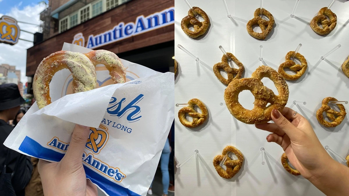 美國Auntie Anne's蝴蝶餅來台灣了！台灣首店進駐信義區，現烤熱騰騰Q軟蝴蝶餅肉桂口味必嚐