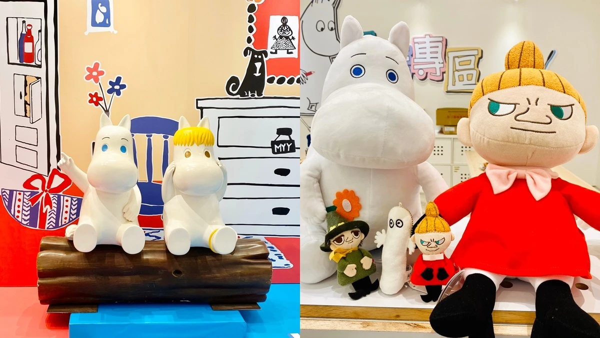 Moomin粉快衝!嚕嚕米75周年快閃店暖心姆明谷-交換禮物季插旗新光三越南西,5大拍照區,巨型扭蛋機、BOKA聯名蛋糕一次登場