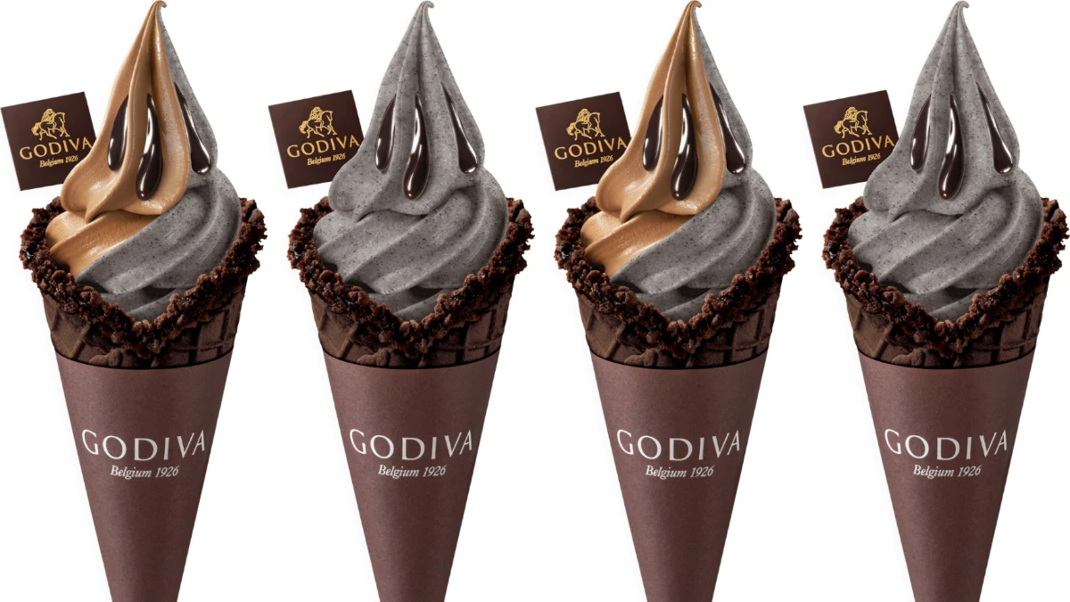 GODIVA全新推出黑芝麻巧克力霜淇淋!3款冬季新口味上市,芝麻控必吃一波