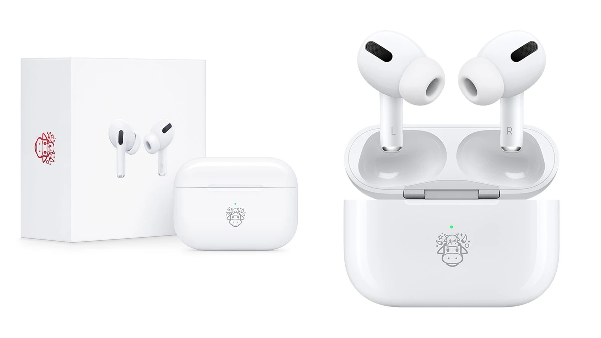 Apple全新推出AirPods Pro牛年限量款!超萌小牛圖案鐫刻,2021新年送禮新選