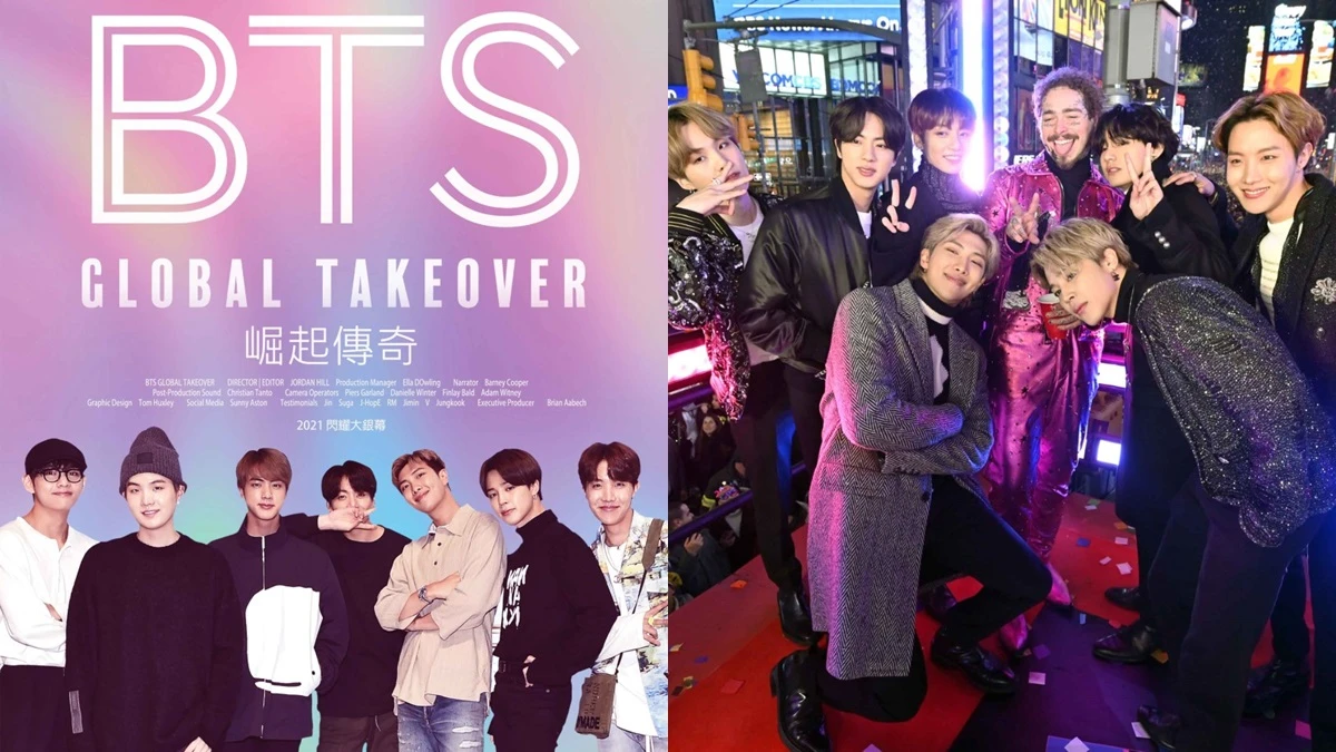 BTS防彈少年團首部成軍電影4月上映！《BTS:GLOBAL TAKEOVER》探索成員從生澀到成熟，揭開屬於他們的故事