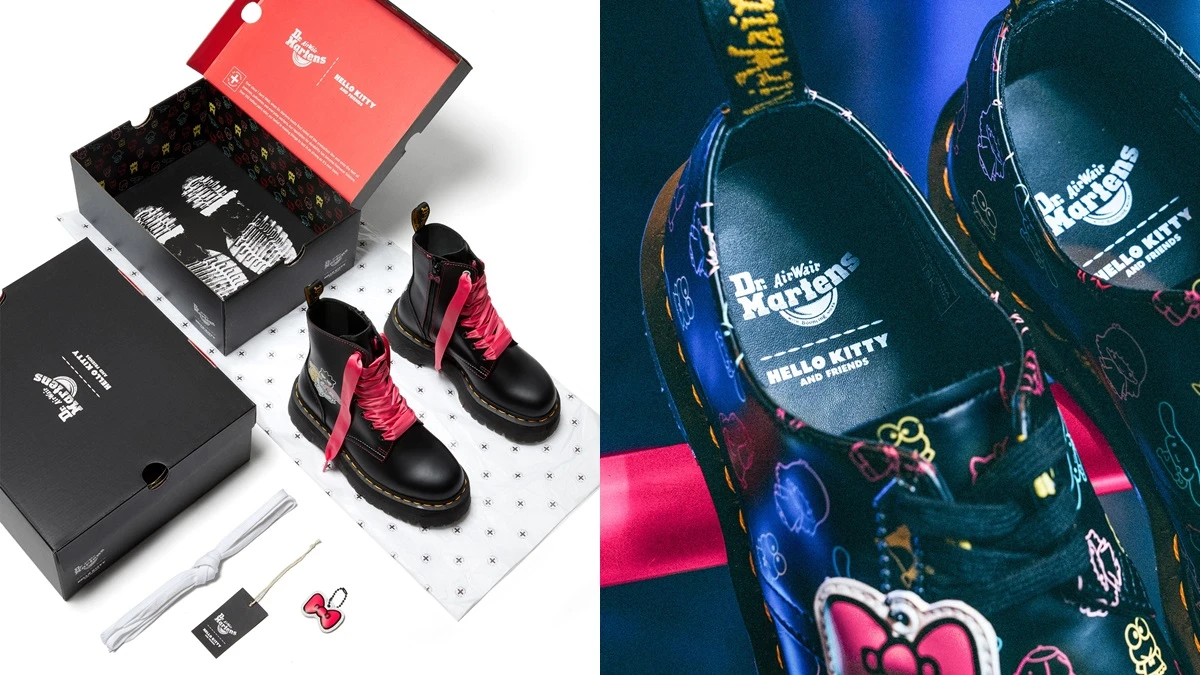 馬汀鞋攜手Hello Kitty、雙子星、酷企鵝...打造聯名系列!經典1460、三孔1461、厚底馬汀靴全都在內