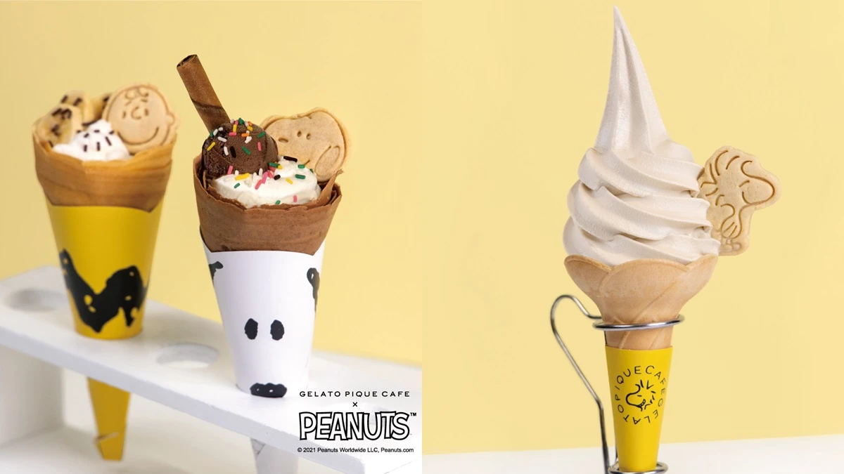gelato pique café和PEANUTS花生漫畫超萌聯名啦!推出史努比、查理布朗專屬可麗餅,還有一系列周邊商品等你收藏