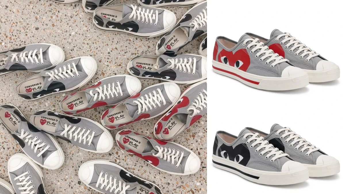 川久保玲Comme des Garçons Play X Converse 2021最新聯名鞋款,愛心臉圖樣首次登上Jack Purcell鞋款!點入看開賣日、購買方式與售價