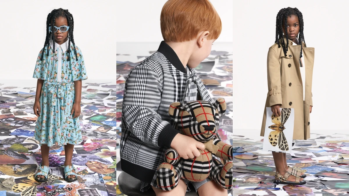 Burberry 2021最新春夏童裝上市!不只經典風衣,還有碎花洋裝、黑白格紋夾克,讓家中寶貝變身英倫潮人