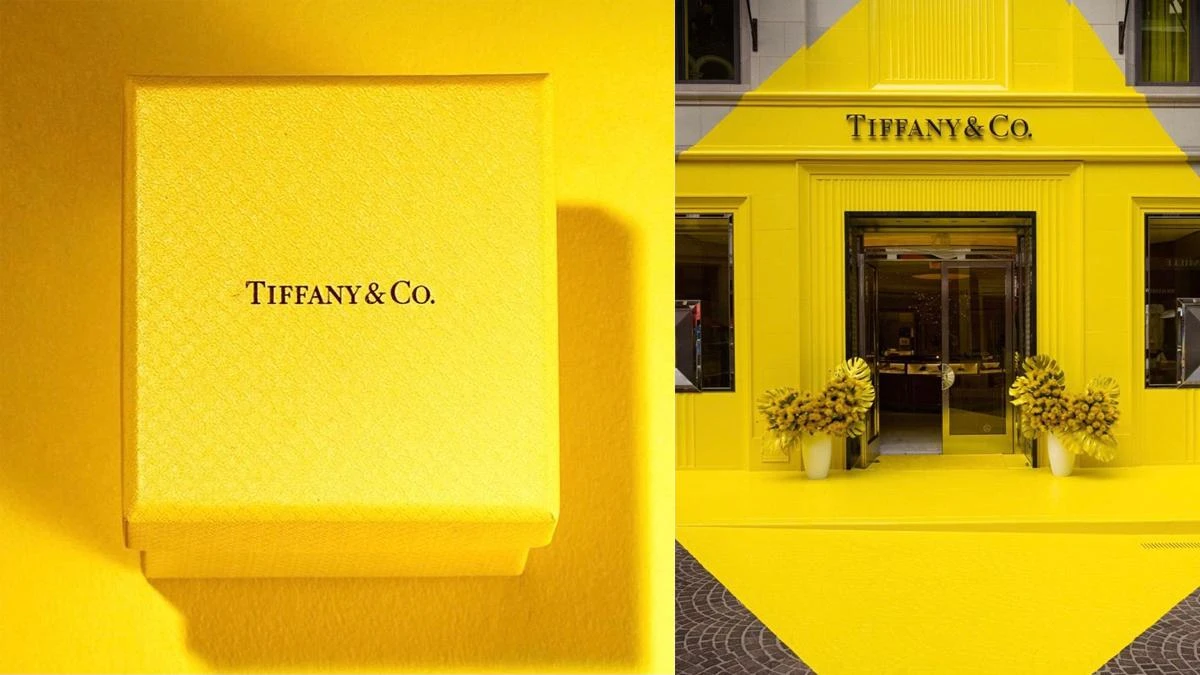 Tiffany Blue夢幻小藍盒不再?Tiffany Yellow限定店開張,裝潢牆面、珠寶包裝、紙盒...全換上新色,揭密幕後原因|珠寶小學堂