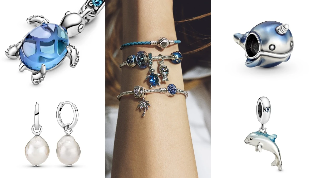 Pandora全新Blue Ocean系列集合海龜、海星、海馬、海豚…保育生物,還有巴洛克珍珠系列(附售價)