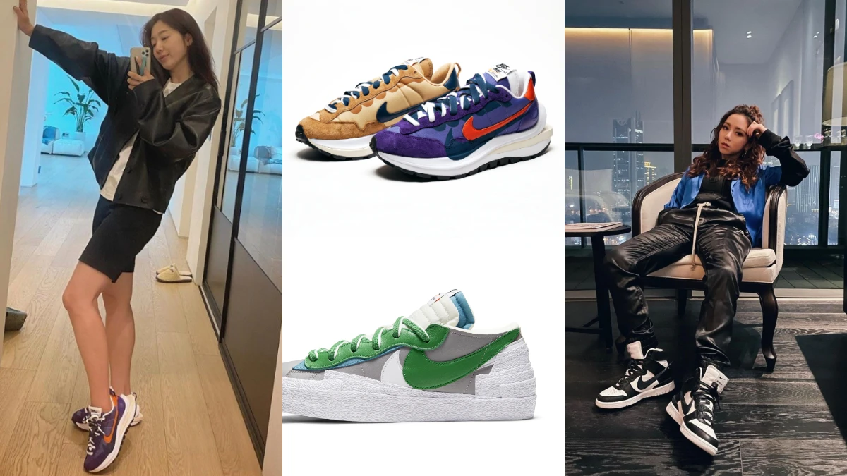朴信惠、鄧紫棋私服穿搭必備!Nike x sacai 熱門鞋款趨勢,AREA 02(原KNCKFF)三大「搶鞋」技巧傳授!