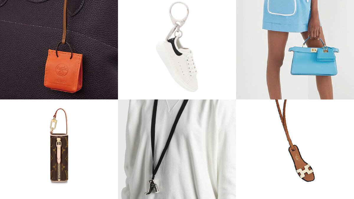 精品的微型世界!Alexander McQueen白鞋、LV包包、Fendi Peekaboo…精品熱門單品迷你吊飾盤點