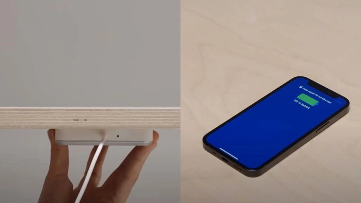 極簡控必備！IKEA推出「隱形充電座」，隔著桌子也能為手機充飽電力
