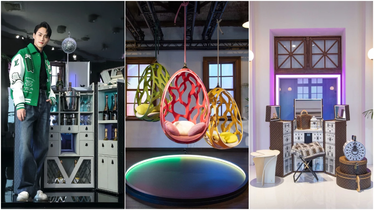 LV 路易威登 Savoir Faire 工藝展,除了經典吊床和梳妝台,玻璃盆栽箱、透明球鞋櫃、派對酒吧行李箱...全都超狂的!