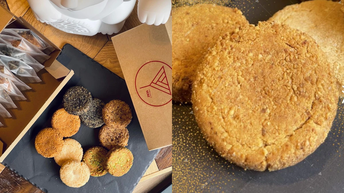 台中《葉食甜點工作室》推出2022奶油圓酥餅禮盒!福源花生醬、土耳其開心果口味都吃得到