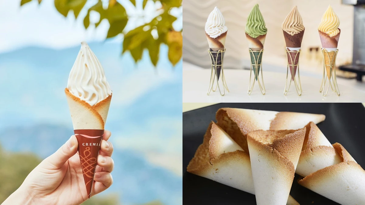 日本Cremia冰淇淋台灣也能吃到！白色戀人餅乾筒搭巧克力霜淇淋只有這裡賣