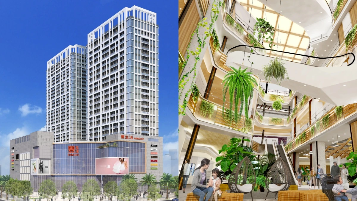 竹北全新「豐生活購物中心」2023年開幕！挑高中庭洋溢美式風情，完整樓層簡介