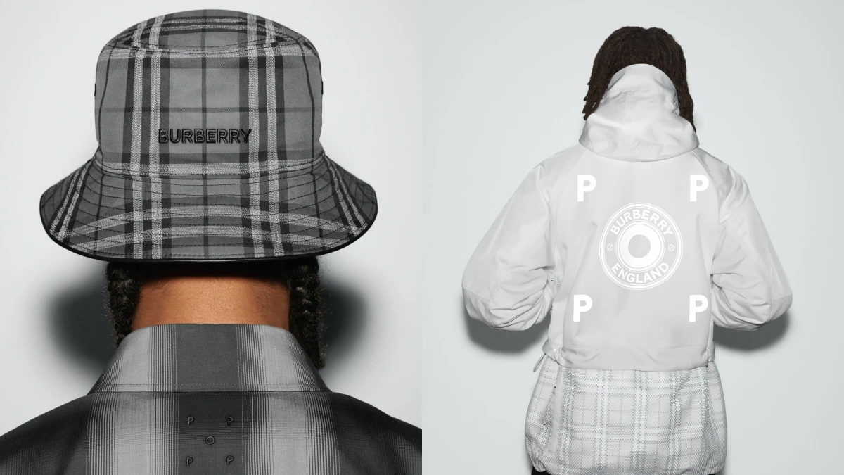 Burberry X Pop Trading Company聯名系列什麼來頭?讓經典格紋全換成低調灰