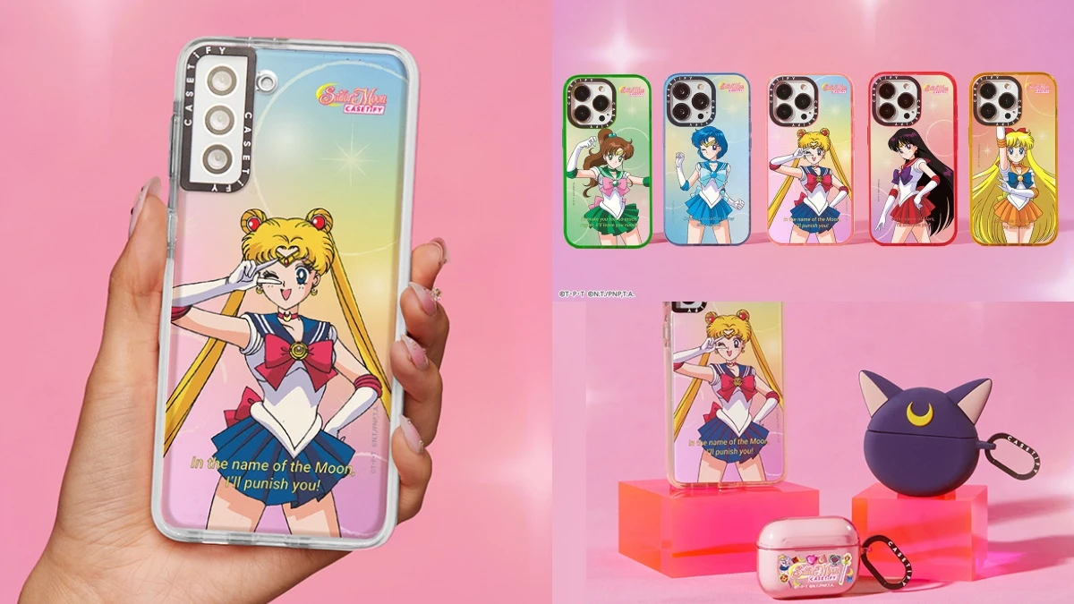 姐妹一起換！CASETiFY推出「美少女戰士手機殼」，露娜AirPods保護殼也該入手