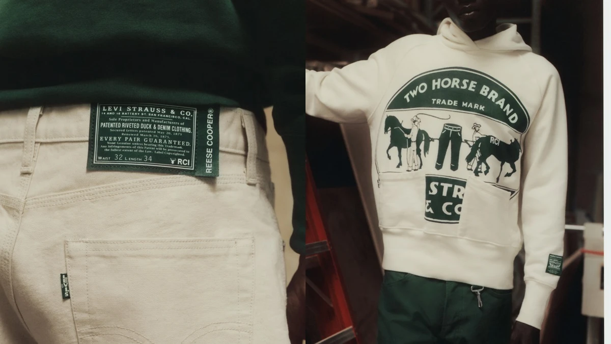 Levi's X Reese Cooper聯名經典皮標變綠色,同色丹寧夾克外套更是質感