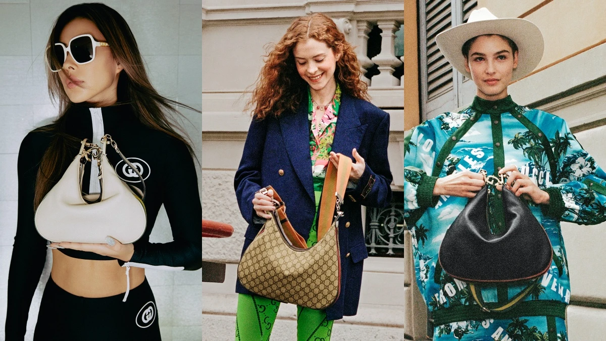 Gucci Attache系列開賣搶翻天!GG釦環打開是腋下包、關上變幸運餅乾包