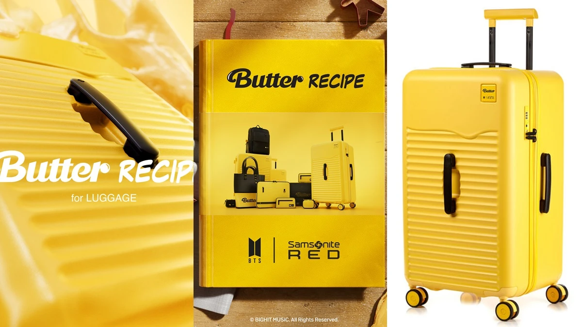 Samsonite RED X BTS防彈少年團全新Butter系列上市!奶油黃行李箱、托特包阿米必收