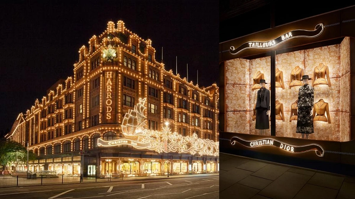 Dior 攜手 Harrods 百貨打造奇幻耶誕慶典