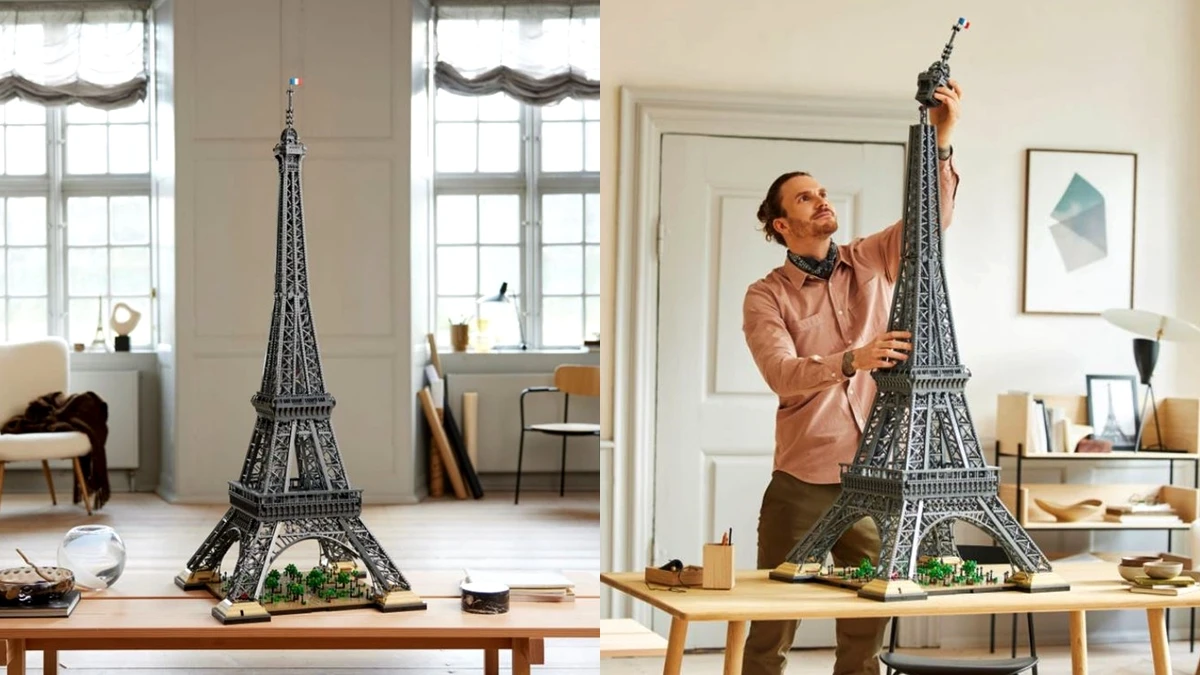 史上第二大樂高積木！「巴黎艾菲爾鐵塔」零件破萬，成品高達149公分，神還原原始建築建構超狂