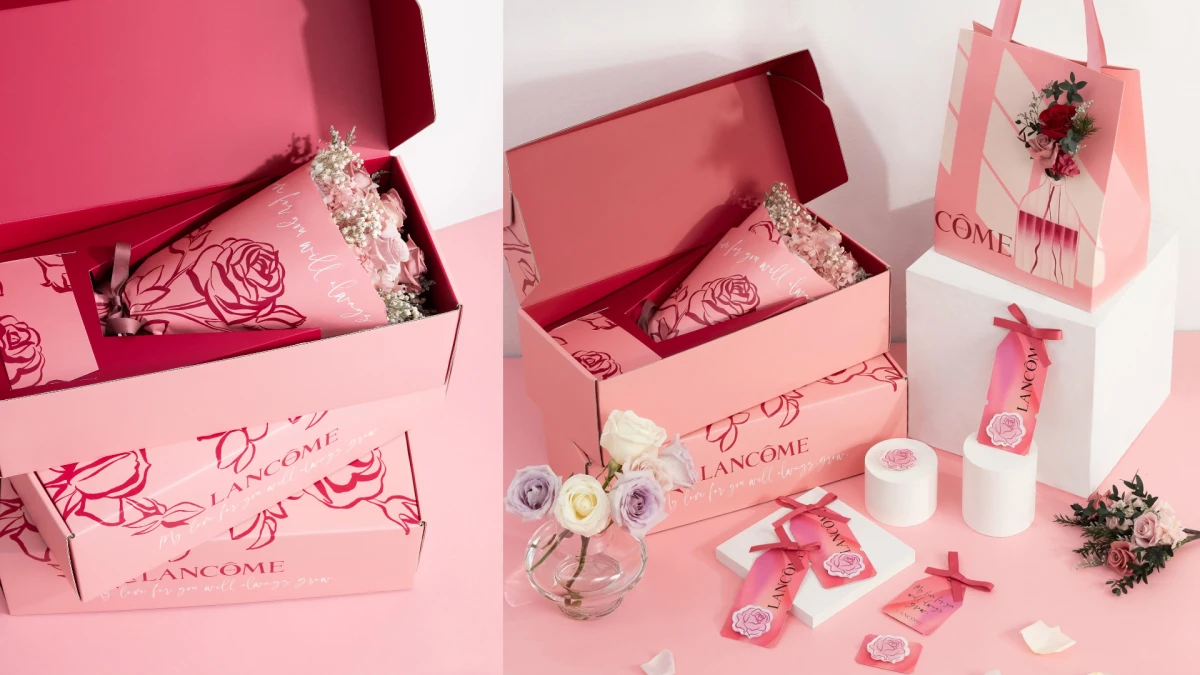 珍愛女人都值得浪漫玫瑰的大聲告白！蘭蔻母親節專屬獻上絕美滿額禮，用法式優雅玫瑰奢華訂製高級愛意，做自己的夢幻女神！