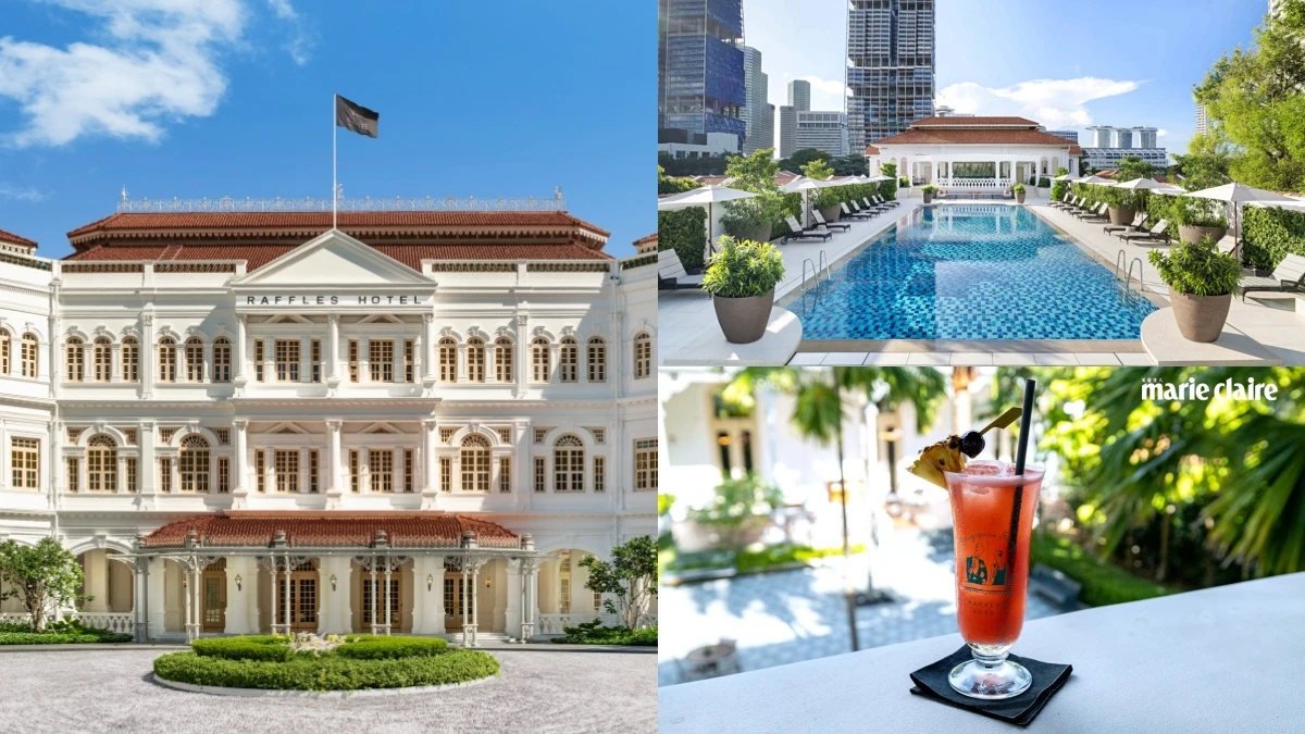 開箱新加坡傳奇「萊佛士酒店」！古蹟等級夢幻住宿，星國經典調酒發跡地，貼身導覽回溯輝煌百年歷史
