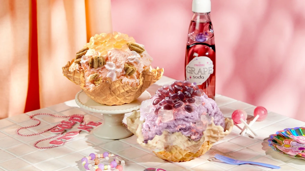Y2K冰淇淋來了!COLD STONE菜單「巨峰葡萄汽水、水蜜桃冰淇淋」新登場,加碼推全新沾醬脆餅