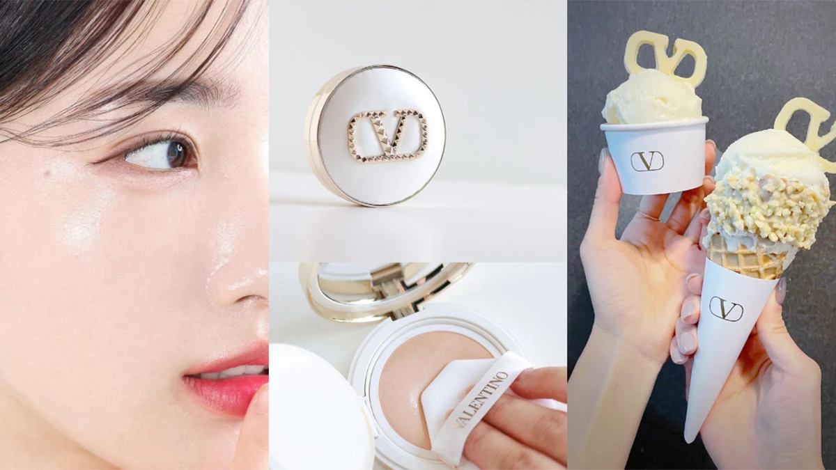 VALENTINO BEAUTY高調推出顏質出圈 #鉚釘白氣墊 一拍輕鬆GET高質感水光肌!加碼預告9/18台中首櫃盛大開幕,限時限量「訂製義式手工冰淇淋」等你拿!