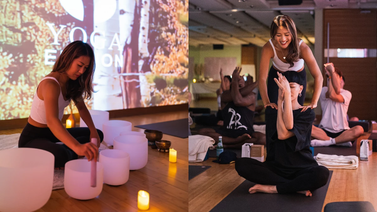 如果妳倦了累了，生活又倍感壓力 不如來體驗「沉浸式水晶頌缽芳療瑜珈」為年末時刻的自己送上一份療癒禮物！