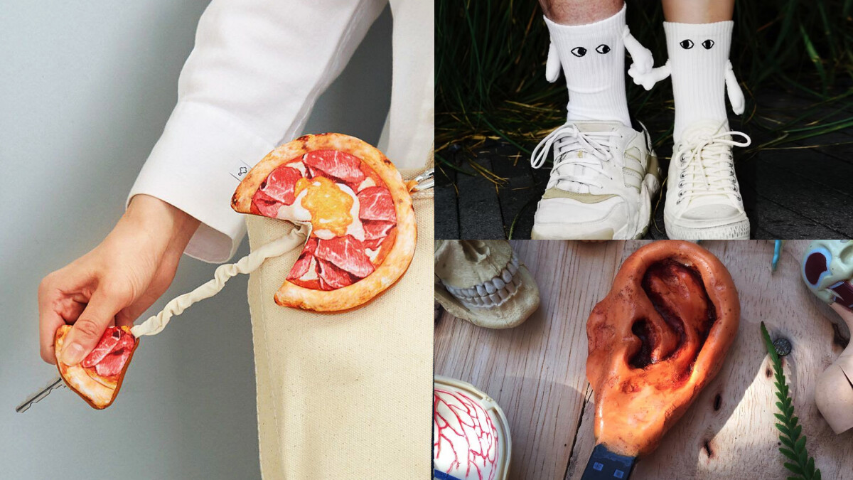 500~1000元聖誕交換禮物推薦！8款搞怪設計：披薩包、牽手襪、耳朵USB可愛又實用