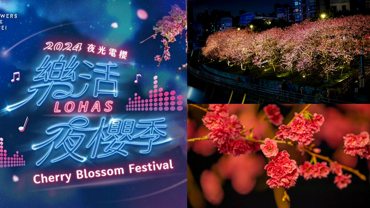2024樂活夜櫻季成冬天約會推薦景點!3公里粉嫩步道超浪漫,開幕有全球百大DJ刷碟