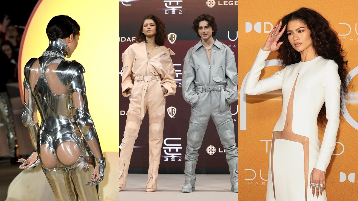 甜茶、Zendaya《沙丘2》電影宣傳造型一覽！2位紅毯新生代霸主每一套都精彩必看