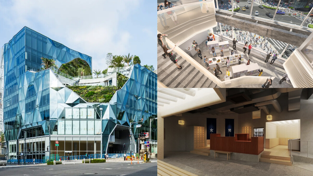 東京原宿HARAKADO全新百貨5大亮點！如鑽石般的玻璃建築、頂樓有森林、百年錢湯進駐
