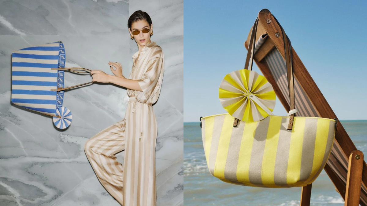帶著條紋去旅行!Fendi 2024 夏季系列造型解析,穿出時髦渡假風